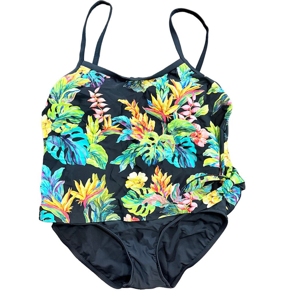 Maxine of Hollywood petite large Full coverage swimwear one-piece tummy control